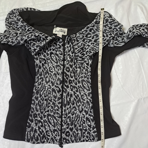 Joseph Ribkoff Animal Print Light Jacket - Picture 10 of 11